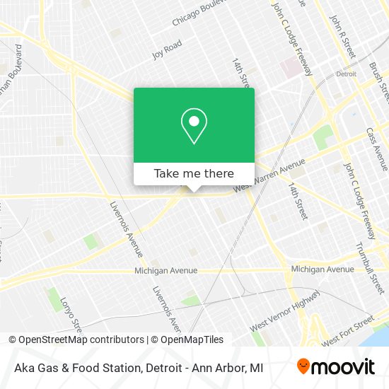 Aka Gas & Food Station map