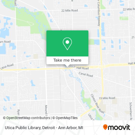 Utica Public Library map