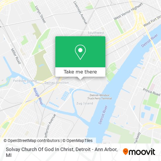 Solvay Church Of God In Christ map