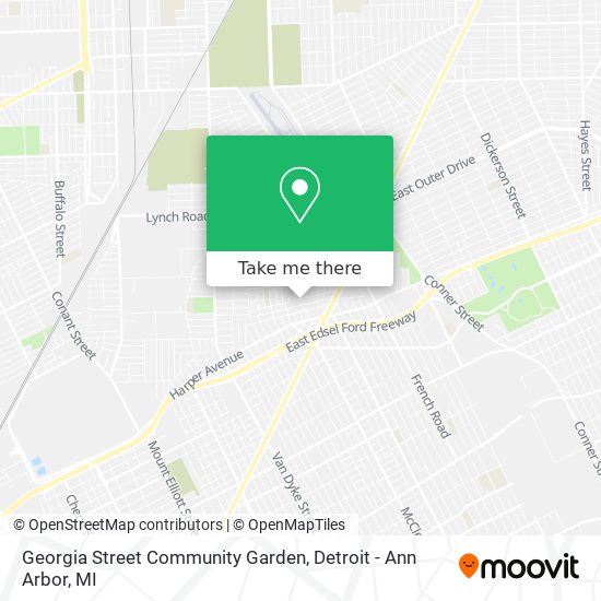 Georgia Street Community Garden map