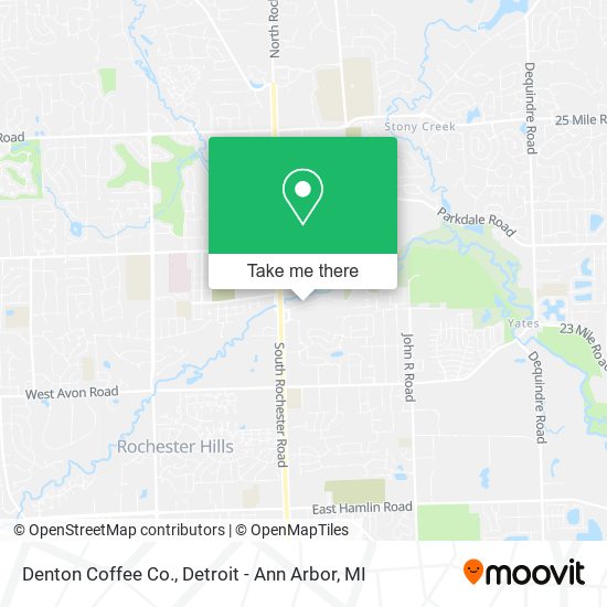 Denton Coffee Co. map