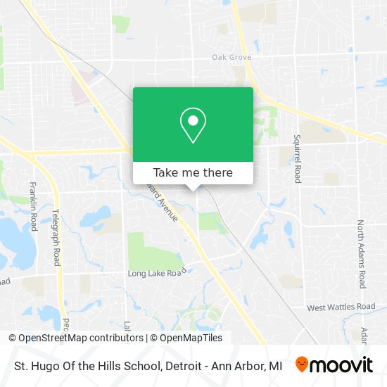 Mapa de St. Hugo Of the Hills School