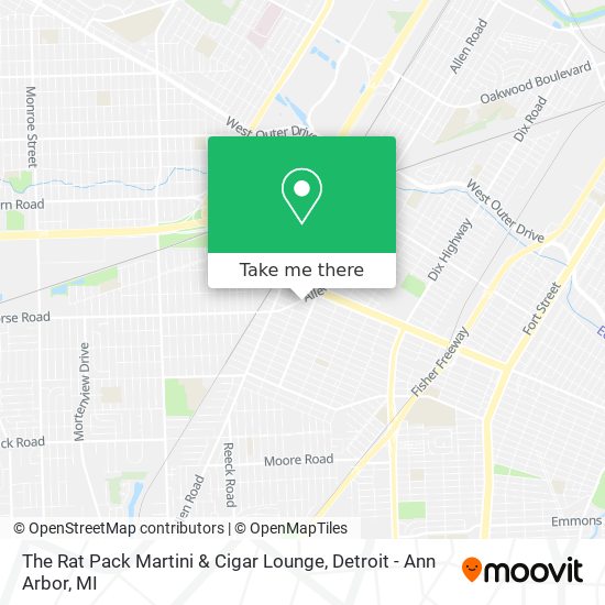 The Rat Pack Martini & Cigar Lounge map