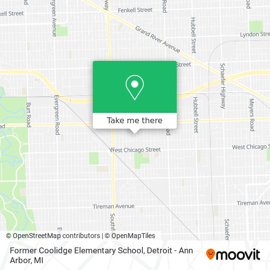 Former Coolidge Elementary School map