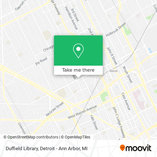 Mapa de Duffield Library