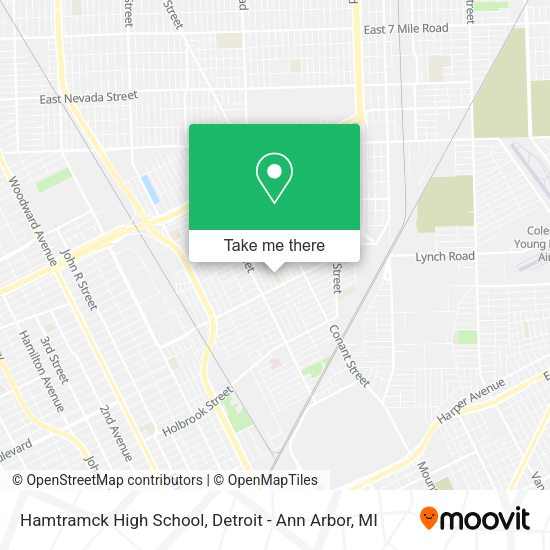 Mapa de Hamtramck High School