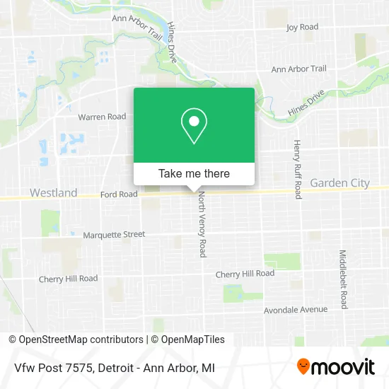 Vfw Post 7575 map
