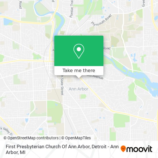 First Presbyterian Church Of Ann Arbor map