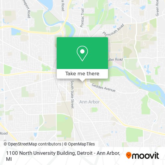 Mapa de 1100 North University Building