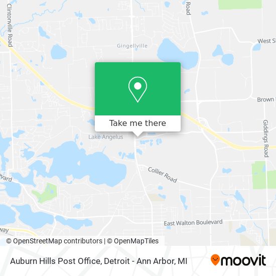 Mapa de Auburn Hills Post Office