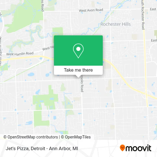 Jet's Pizza map