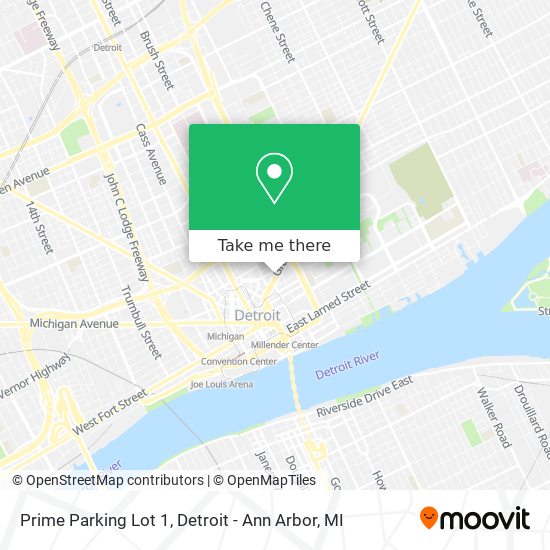 Prime Parking Lot 1 map