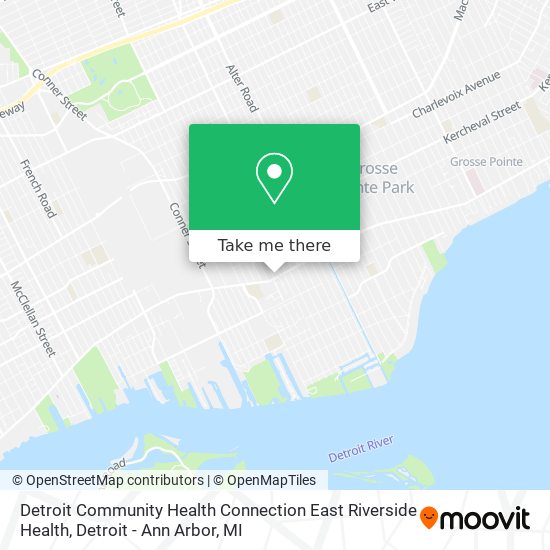 Detroit Community Health Connection East Riverside Health map