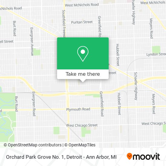 Mapa de Orchard Park Grove No. 1