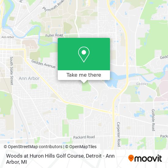 Woods at Huron Hills Golf Course map