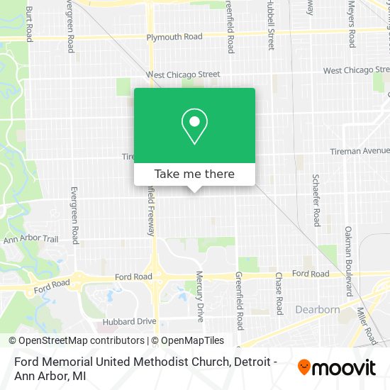 Mapa de Ford Memorial United Methodist Church