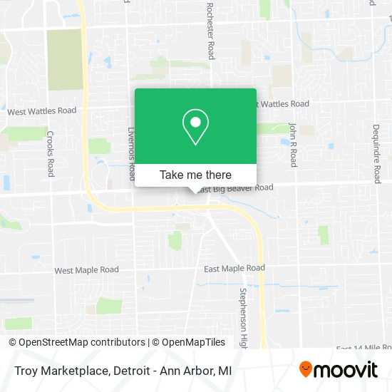 Mapa de Troy Marketplace