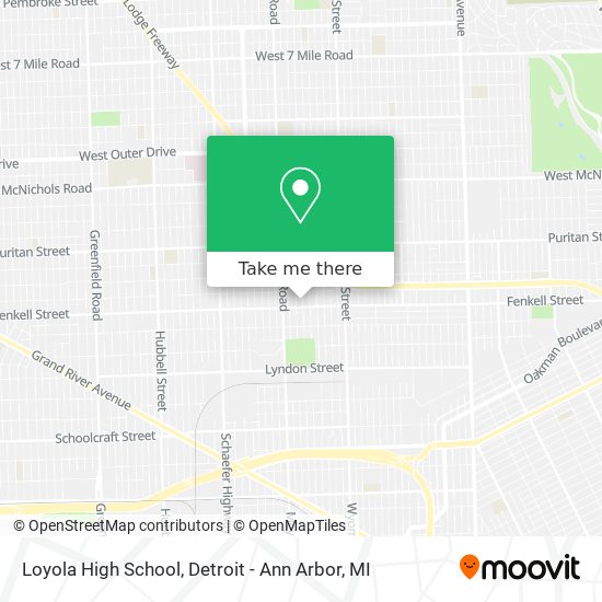 Loyola High School map