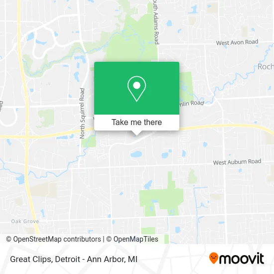 Great Clips map