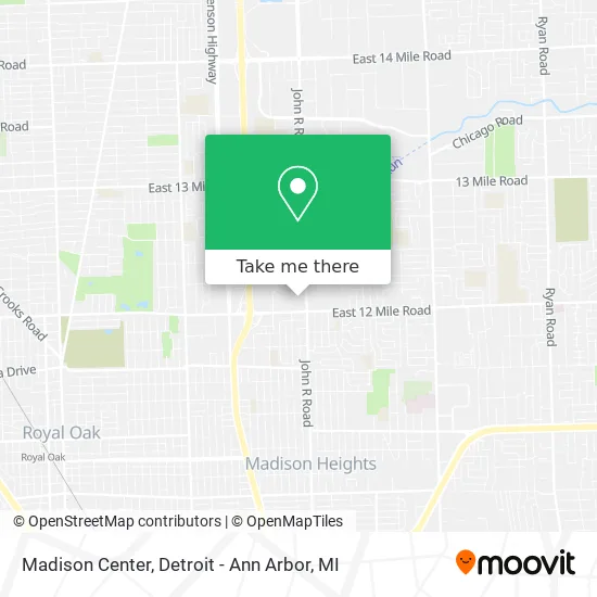 Madison Center map