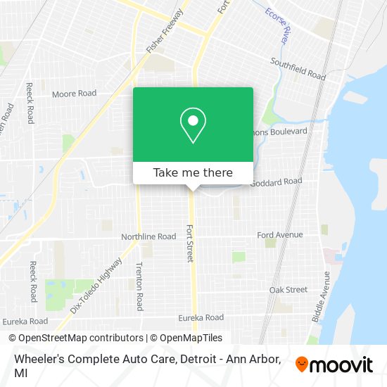 Wheeler's Complete Auto Care map