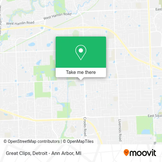 Great Clips map