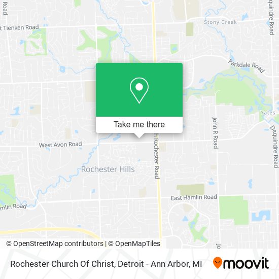Mapa de Rochester Church Of Christ