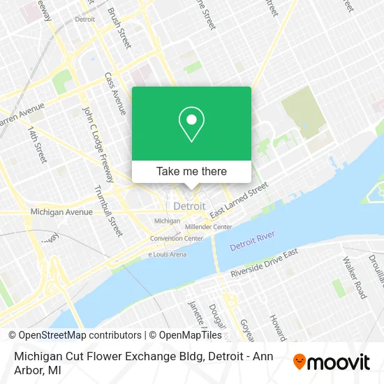 Michigan Cut Flower Exchange Bldg map
