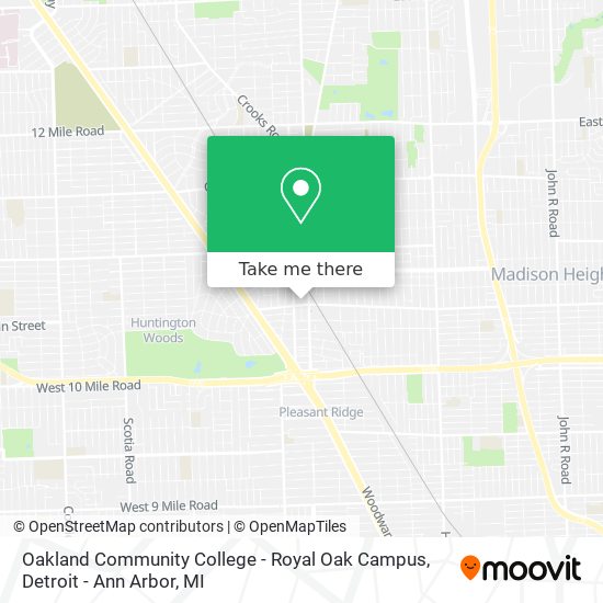 Oakland Community College - Royal Oak Campus map