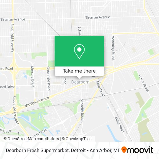 Mapa de Dearborn Fresh Supermarket