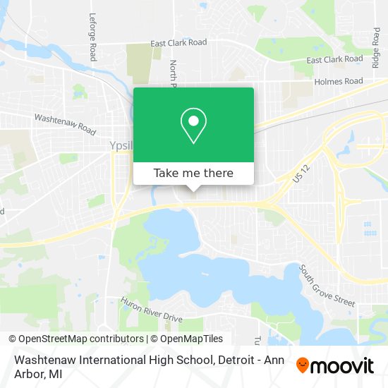 Washtenaw International High School map