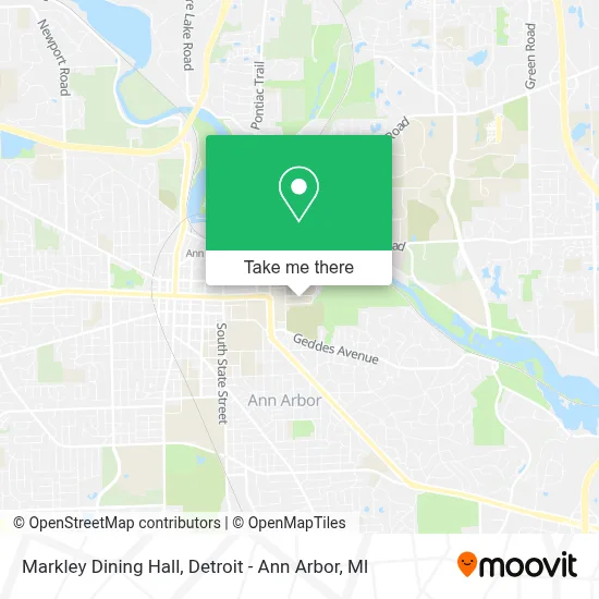 Markley Dining Hall map