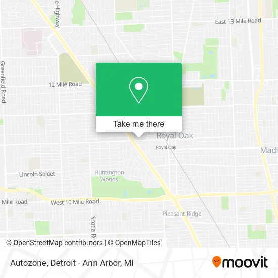 Mapa de Autozone