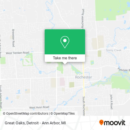 Mapa de Great Oaks