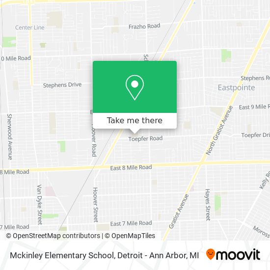 Mckinley Elementary School map