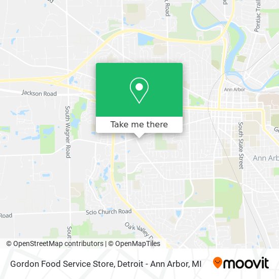 Gordon Food Service Store map