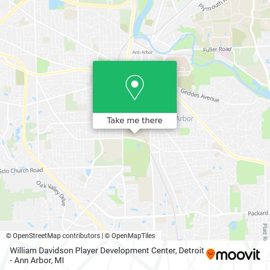 Mapa de William Davidson Player Development Center