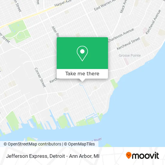 Jefferson Express map