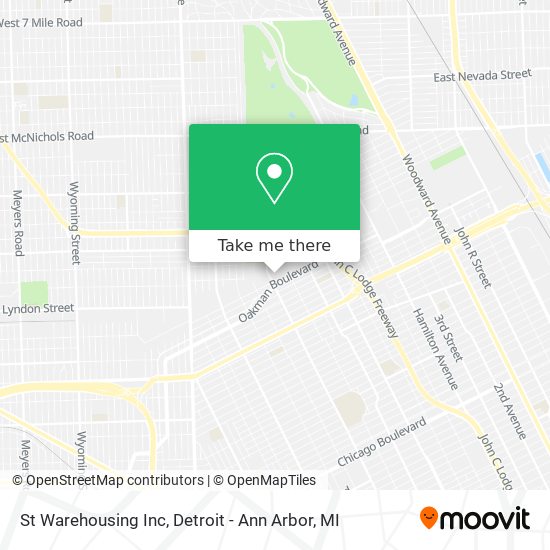 St Warehousing Inc map