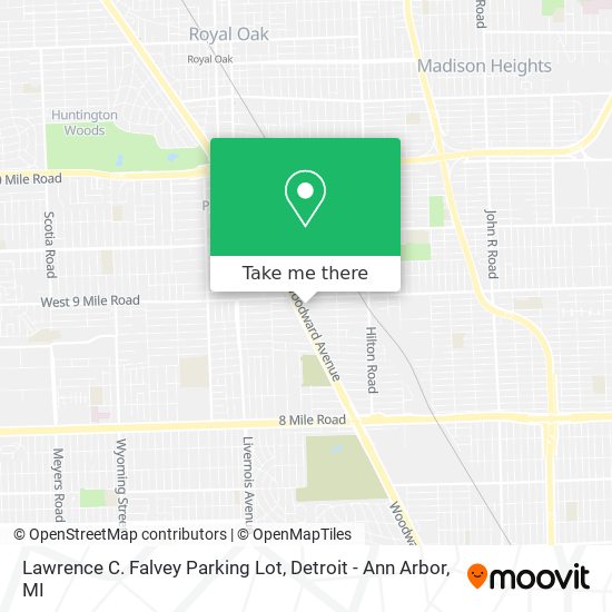 Mapa de Lawrence C. Falvey Parking Lot