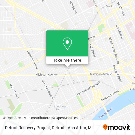 Detroit Recovery Project map