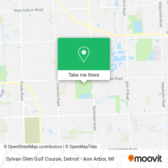 Sylvan Glen Golf Course map