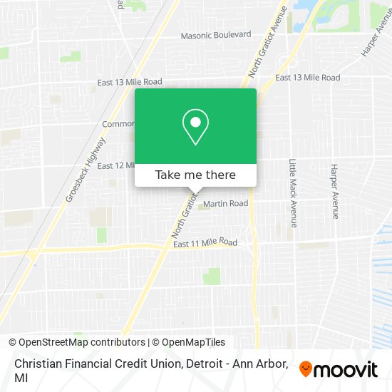 Christian Financial Credit Union map