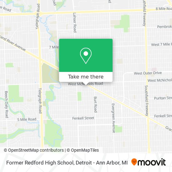 Mapa de Former Redford High School