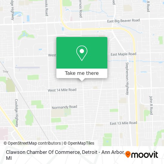 Mapa de Clawson Chamber Of Commerce