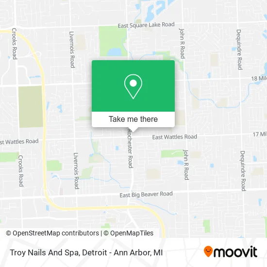 Mapa de Troy Nails And Spa