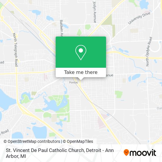 St. Vincent De Paul Catholic Church map