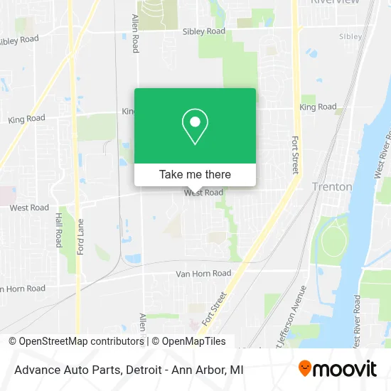 Advance Auto Parts map