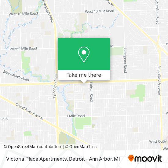 Mapa de Victoria Place Apartments
