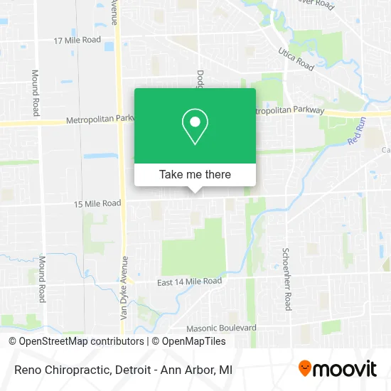 Reno Chiropractic map